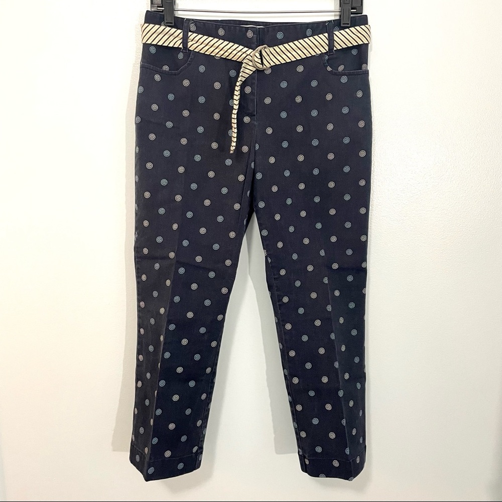 Vintage Ann Taylor Loft Stretch Pinwheel Cropped Jeans